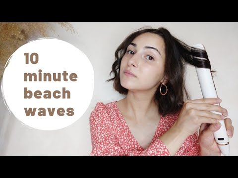 სწრაფი და მარტივი Beach waves ტუტორიალი | Beach waves tutorial for a short hair